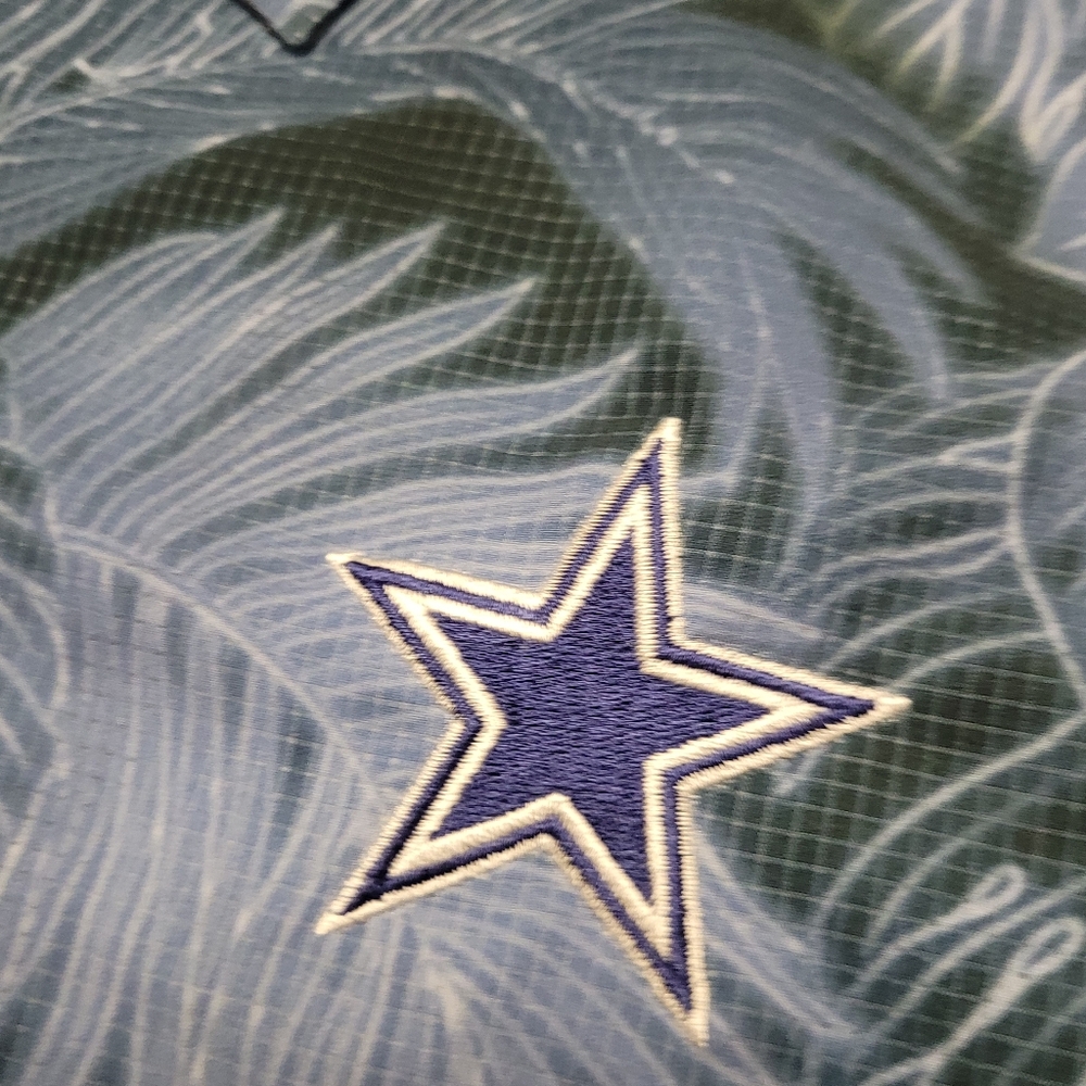 Nwt! Nfl/Tommy Bahama / Dallas Cowboys 100% Silk Hawaiian Shirt Sz 2xl - Picture 4 of 9